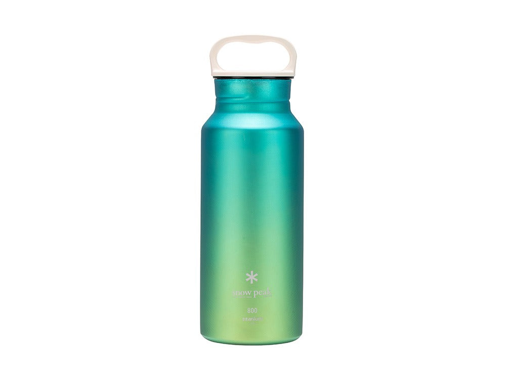 snow peak Ti Aurora Bottle 800 in Ocean 日本製鈦金屬樽海洋色TW