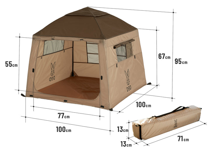 DOD OUCHI TENT BABY T1-130-BR