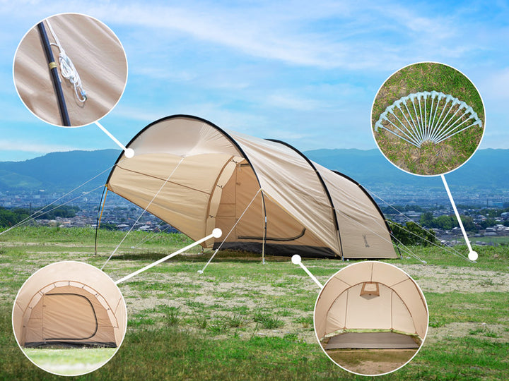 DOD KAMABOKO TENT SLASH 露營帳篷 T3-015-TN