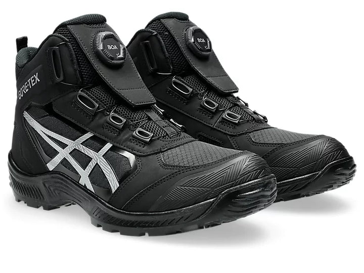 ASICS WINJOB CP605 GTX BOA 安全鞋 安全靴 (Black x Pure Silver)
