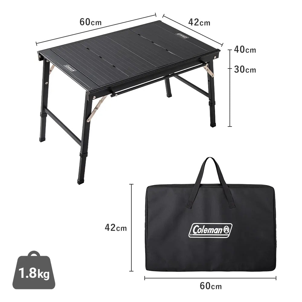 Coleman Flat table 60 (Black) 薄型輕便露營摺枱 2238312