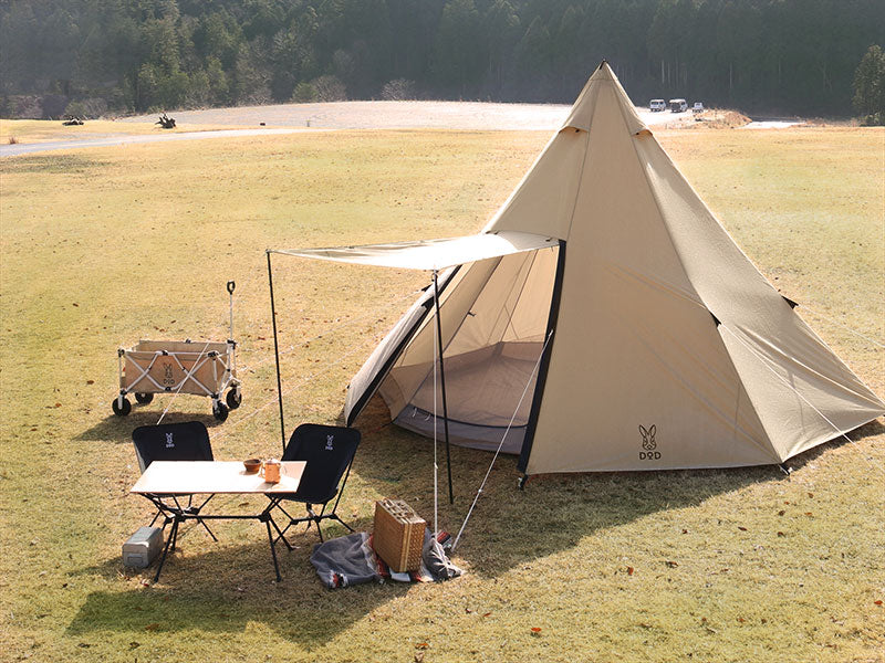 DOD One Pole Tent L 8人金字塔帳篷 沙色 T8-200-TN