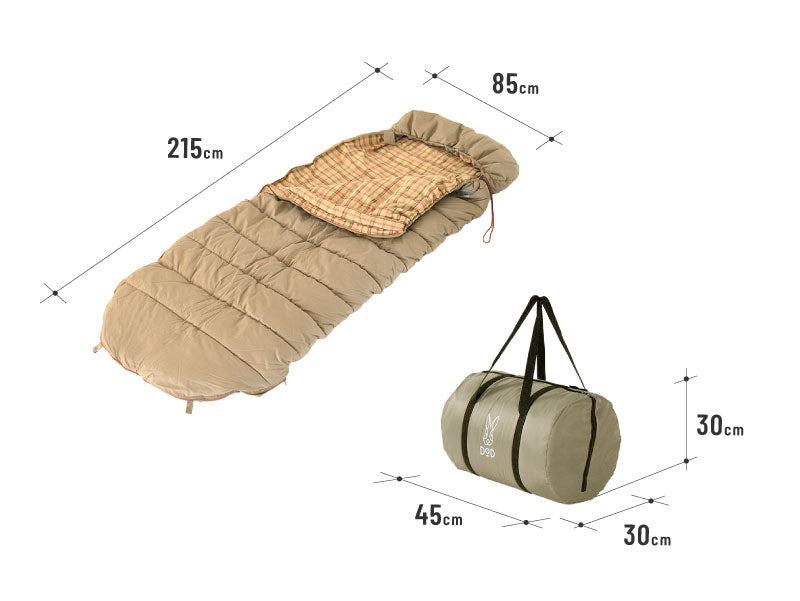 DOD ROOMY MUMMY 露營睡袋 S1-187-BR