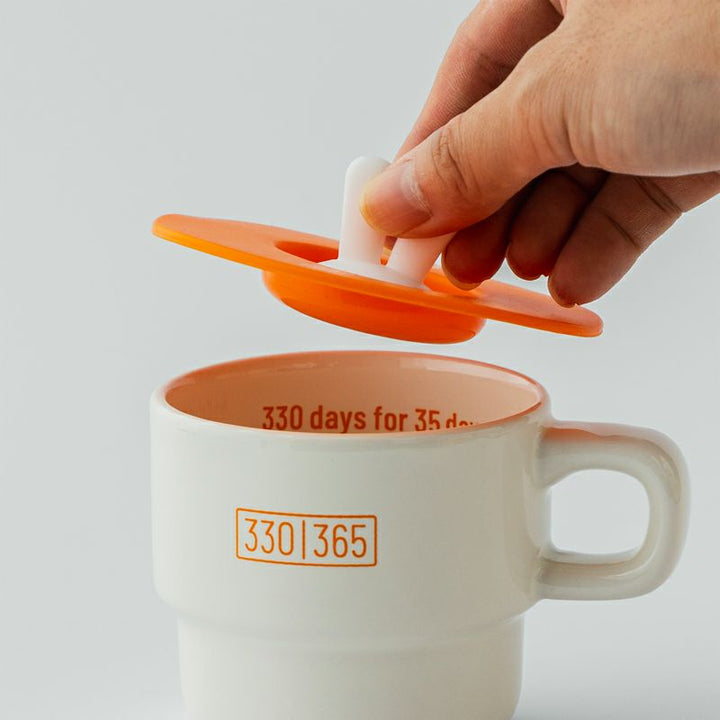 DOD fave Mug & Cover 馬克杯連蓋 DH1-020-OR-M/ DH1-020-GR-M