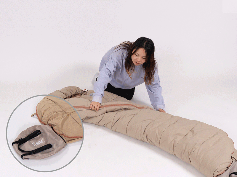 DOD ROOMY MUMMY 露營睡袋 S1-187-BR