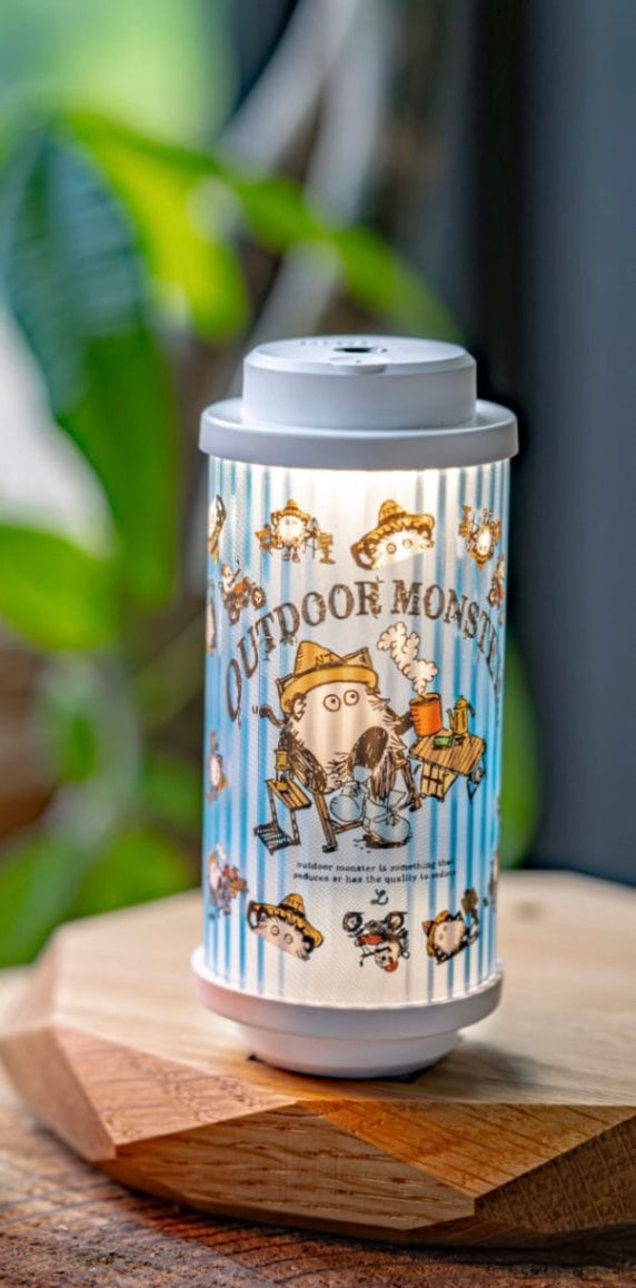 【38灯 -MIYABI-】 OUTDOOR MONSTER ～NATURE TONES ～ BLUE Colour 充電式露營燈