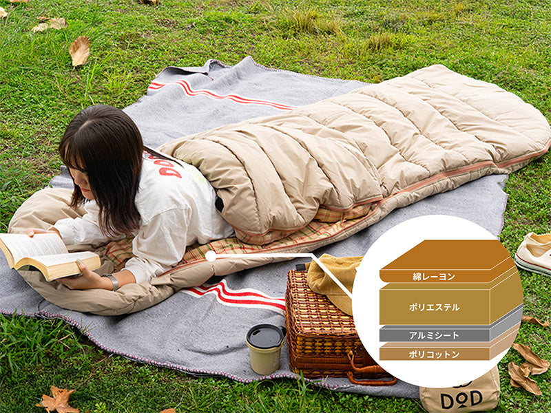 DOD ROOMY MUMMY 露營睡袋 S1-187-BR