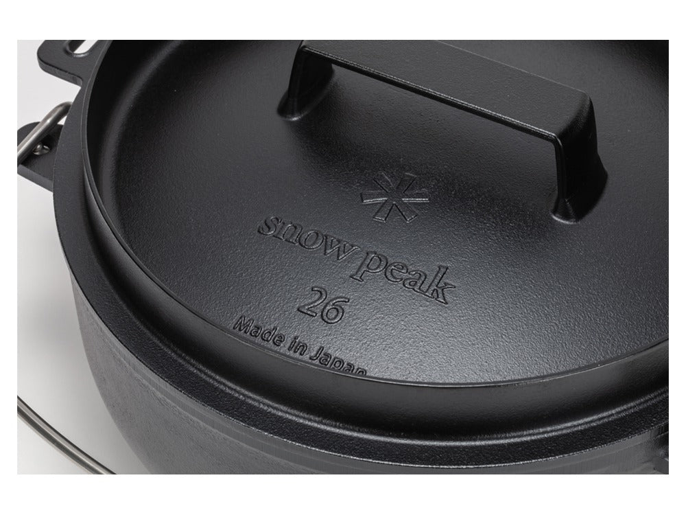 snow peak Cast Iron Oven 26 鑄鐵鍋 CS-520