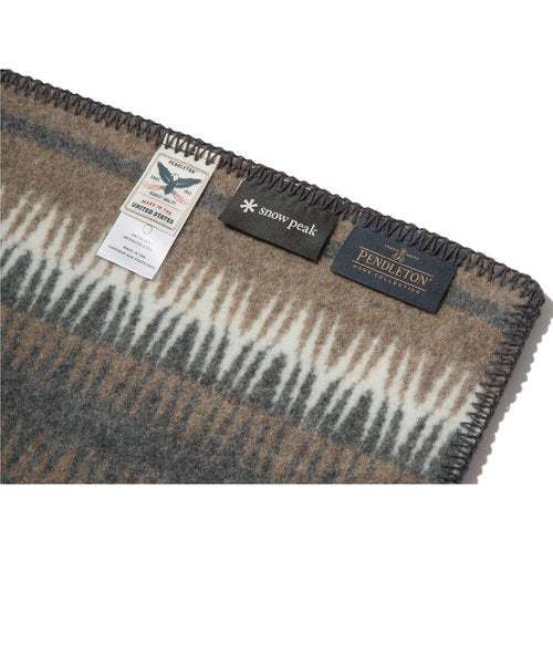 snow peak × PENDLETON Muchacho Blanket One BR Made in USA 毛氈 SI-PD-22AU001BR