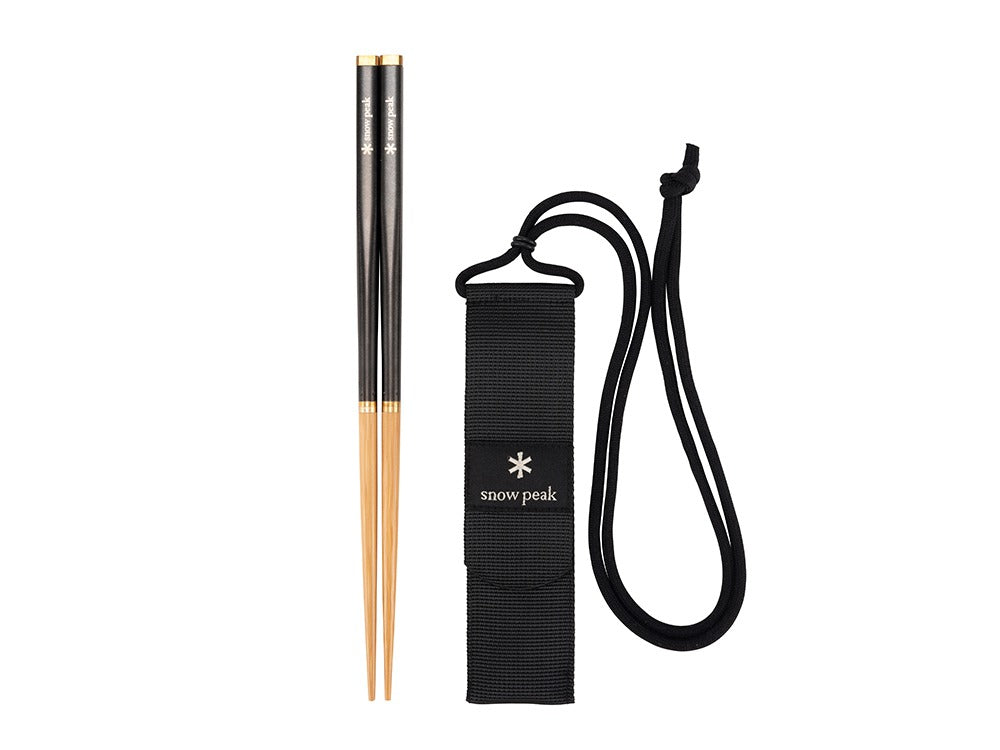 Set Posate Snow Peak Wabuki L – Bacchette E Custodia, Giapponesi Per Campeggio (SCT-111)