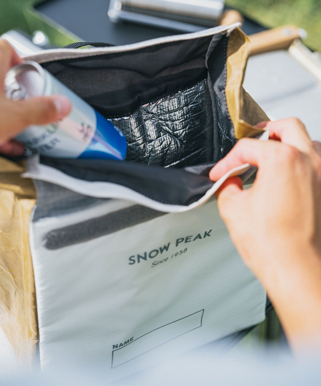 snow peak 雪峰祭 2026 秋  Field Grocery Bag 100261SB20-BLACK・ETC1 保冷袋