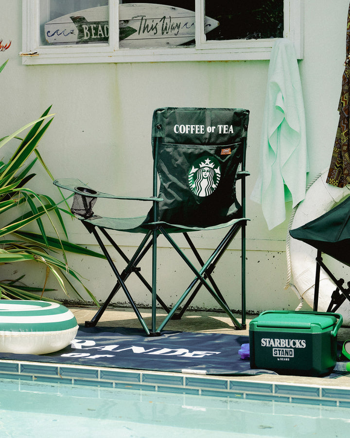 Coleman for STARBUCKS STAND by BEAMS Resort Chair 雙杯架露營摺椅
