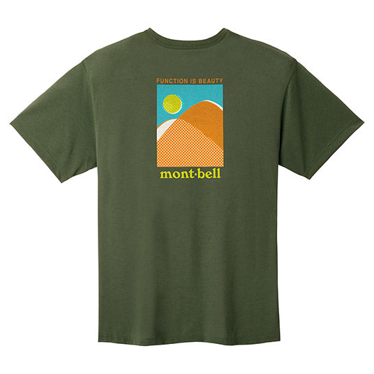 Montbell / mont-bell Wickron Tee Mountains & Sun 山と太陽 快乾物料 1114842