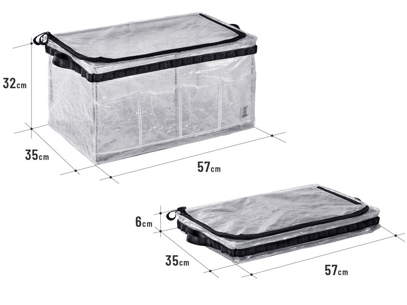 DOD Bony Guy 摺疊收納箱 透明色 FX2-177-CL