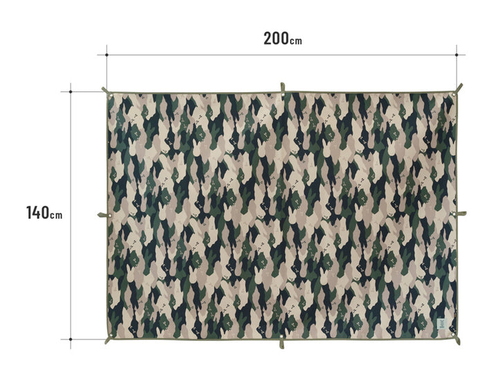 DOD JIMINY SEAT(L) 撥水耐磨地墊 GS2-032-BK