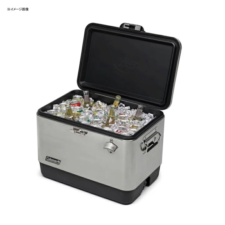 Coleman 54QT Steel Belted Cooler Silver 經典鋼製冰箱 銀色 2159596