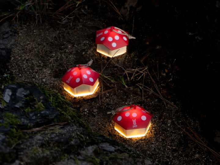 DOD MINI KINOKO LIGHT (3 SETS) 蘑菇露營燈3個裝 L3-046-VL