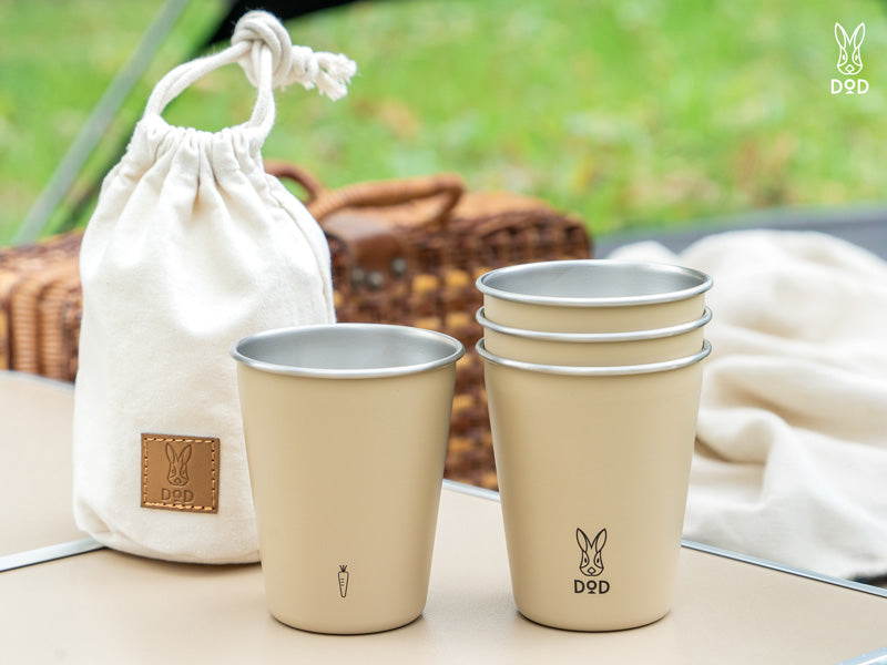 DOD FOUR STACK USAGI CUPS 不鏽鋼杯套裝 MG1-232-TN / MG1-232-BK