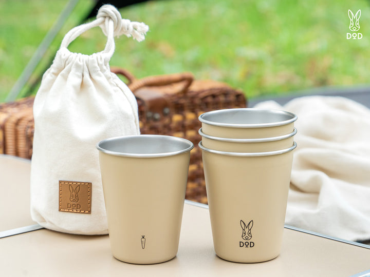 DOD FOUR STACK USAGI CUPS 不鏽鋼杯套裝 MG1-232-TN / MG1-232-BK