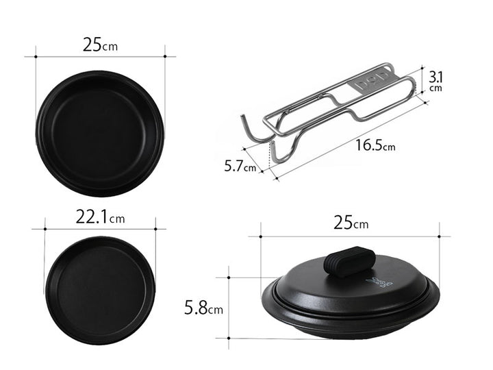 DOD HORO FUTARI PAN 露營煮食用具 PP2-854-BK