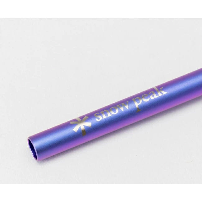 Snow Peak 雪峰祭 Titanium Straw 2 pcs Set Pink & Purple 鈦金屬飲管  FES-222-2