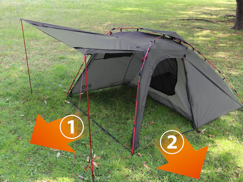 テント・タープ DOD RIDER'S BIKE IN TENT T2-466-TN DoD Rider's Bike In Tent – Montanic Adventure Store