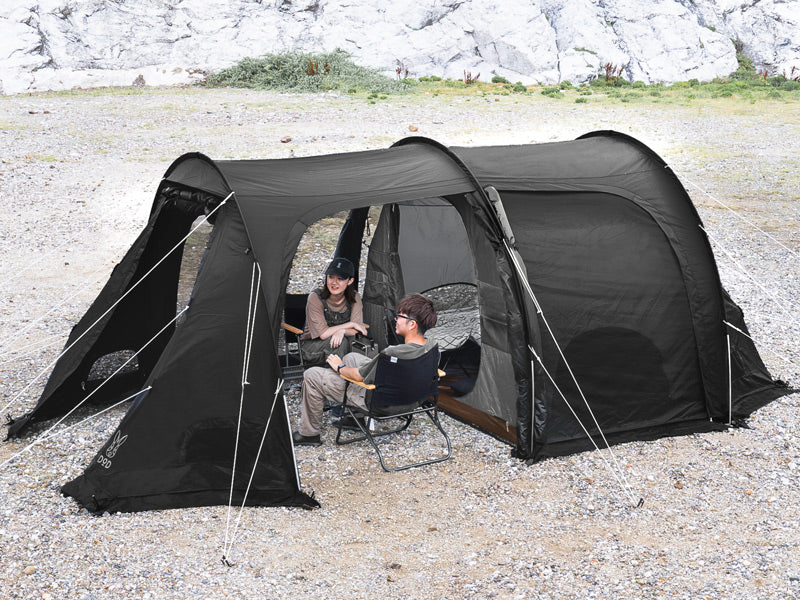 DOD KAMABOKO TENT 3(S) 隧道帳篷 黑色 T3-688-BK