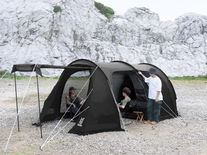 DOD KAMABOKO TENT 3(S) 隧道帳篷 黑色 T3-688-BK