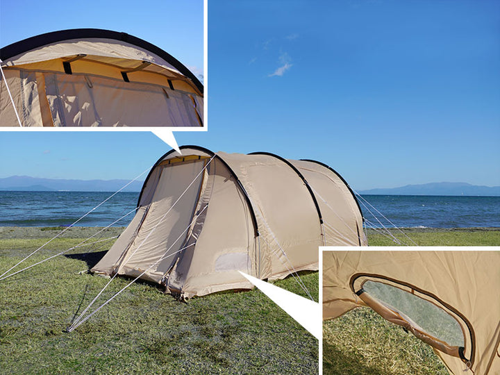 DOD KAMABOKO TENT 3(S) 隧道帳篷 沙色 T3-688-TN