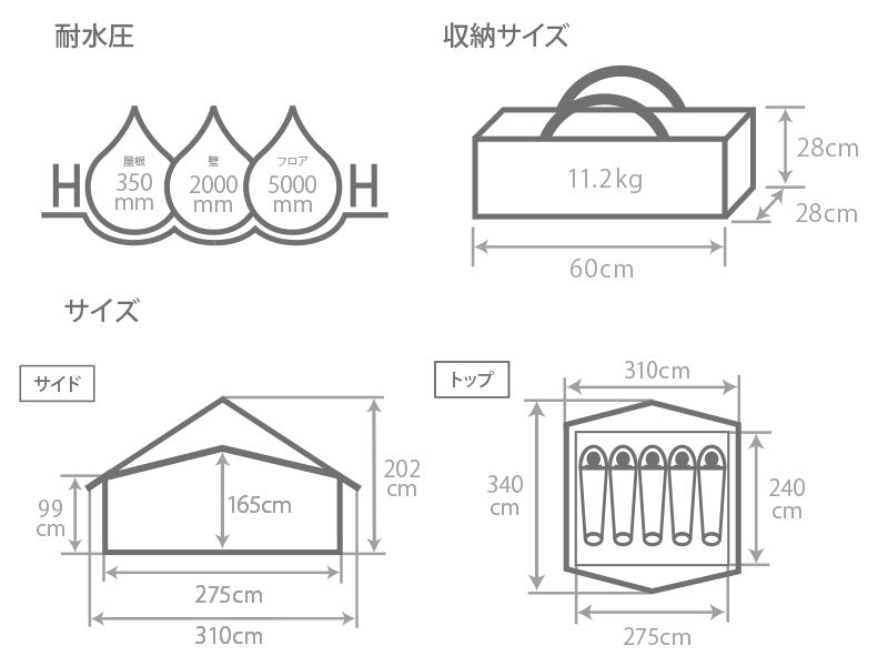 DOD El Tent 屋型帳篷 T5-668-TN