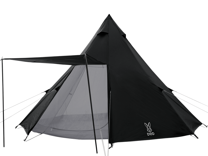 DOD One Pole Tent L 8人金字塔營 黑色 T8-200-BK
