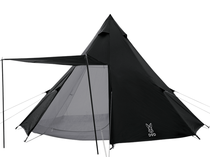 DOD One Pole Tent L 8人金字塔營 黑色 T8-200-BK