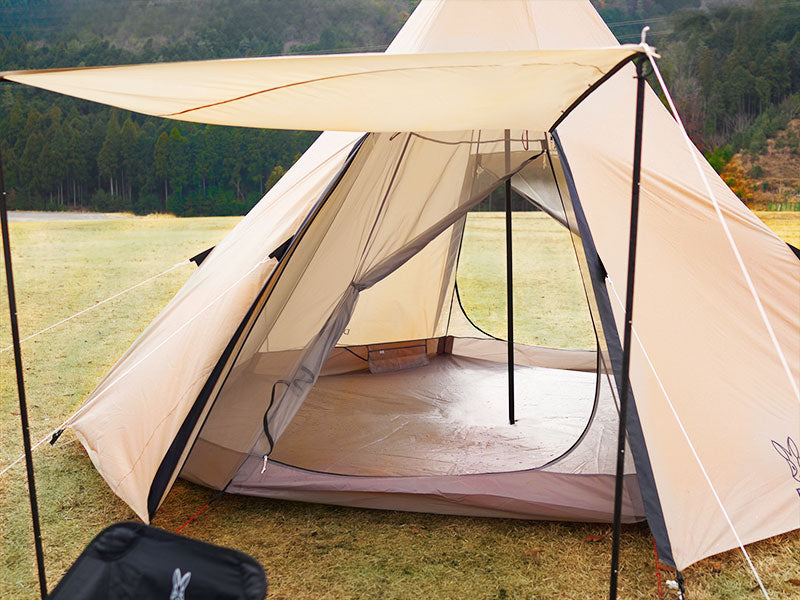 DOD One Pole Tent L 8人金字塔帳篷沙色T8-200-TN – CampingCat