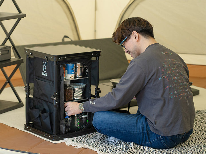 DOD KOKONIMO RACK 摺疊儲物枱 TB1-071-TN / TB1-071-BK