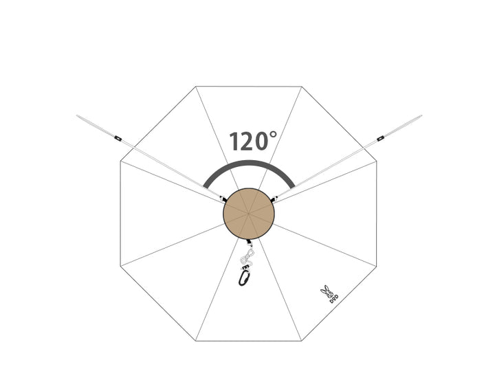 DOD TONGARI HAT 金字塔營天幕連結帽 TG1-768-TN