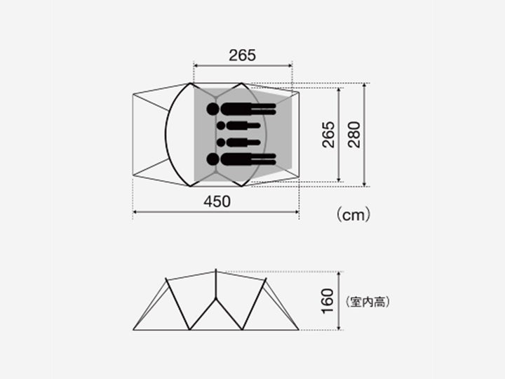 snow peak Land Nest M Tent & Tarp Set 帳篷天幕套裝 SET-260