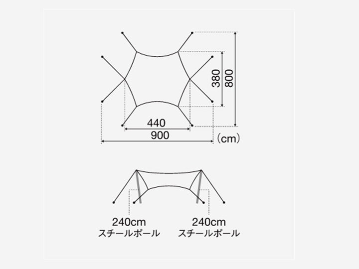 snow peak Land Nest M Tent & Tarp Set 帳篷天幕套裝 SET-260