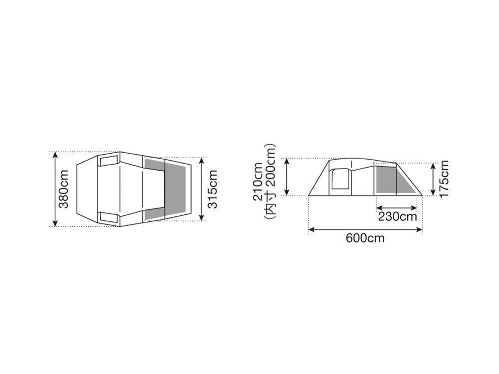 snow peak Entry 2 Room Elfield 客廳帳 TP-880R