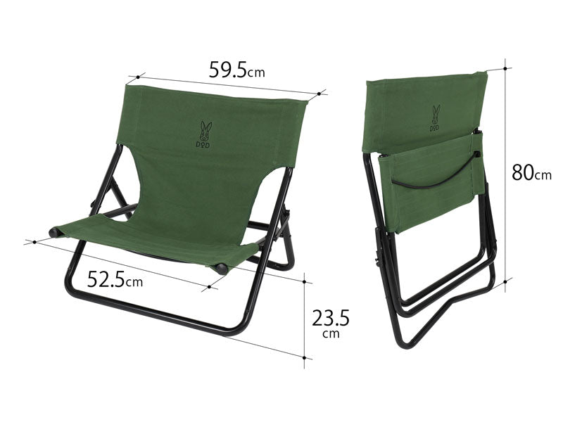 DOD TAKIBI CHAIR 露營焚火椅 卡其色 C1-597‐KH