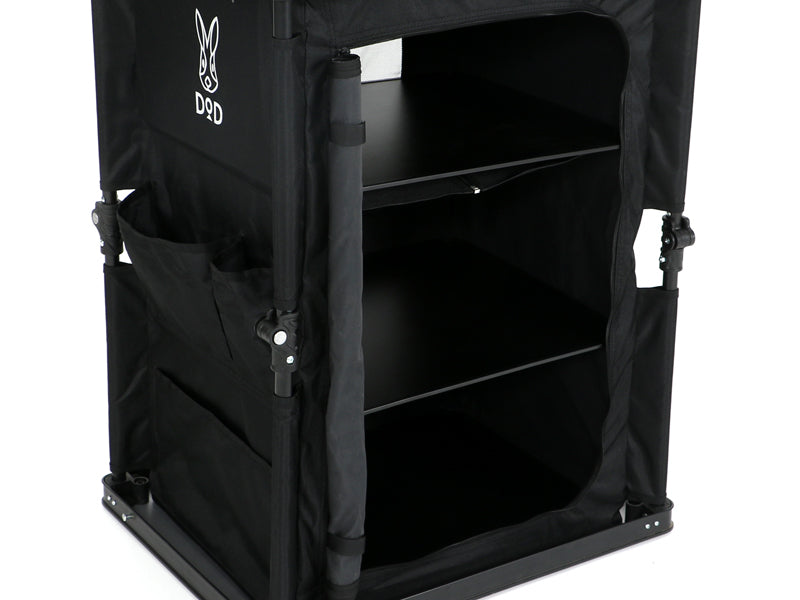 DOD Multi Kitchen Table Black 戶外露營儲物摺枱 黑色 TB1-38-BK